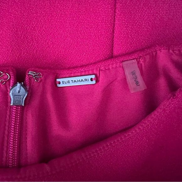 Elie Tahari Fuchsia Sheath Dress Size 2 - Picture 5 of 5